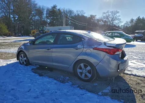 2013 Hyundai Elantra Gls from USA, damaged, VIN KMHDH4AEXDU559884